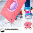 thumbnail image 5 of Shockproof Protective Case for Samsung Galaxy Tab A11+/ A11 Plus 11" 2026(SM-X230/X236), Rugged Heavy Duty Cover with 360° Rotating Kickstand, Adjustable Shoulder Strap,Pink, 5 of 8