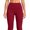 Wine Red, variant on Women's High-Waisted 7/8 Yoga Leggings, Soft Stretch Workout Pants, Black, S
