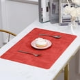 thumbnail image 4 of Chemin de Table de Salle à Manger Chemin de Table à la Mode et Beau Napperons en Cuir Double Face Style Occidental Tapis Isolants Thermiques pour la Maison Chemin de Table Moderne, 4 of 6