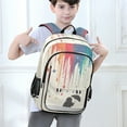 thumbnail image 6 of FORMRS School Backpack 17" Student Travel Bag with Laptop Compartment, Black Astronaut, 6 of 7