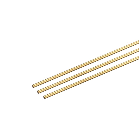 Uxcell 1mm OD 0.2mm Wall Thickness 250mm Length Brass Round Tube 3 Pack