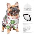 thumbnail image 3 of Haiem Hand Drawn Watermelon for Winter Dog Hoodie Sweatshirts with Pockets Warm Dog Clothes for Small Dogs Chihuahua-X-Small, 3 of 7