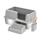 thumbnail image 5 of Caja de arena para mascotas con parte abierta, bandeja de arena para mascotas a prueba de salpicaduras con pala, bandeja de arena para 608 cm x 408 cm x 293 cm, 5 of 9