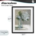thumbnail image 4 of Stupell Industries Traditional Serene White Hydrangeas in Glass Black Framed Print Under Glass, 13 x 16, by Carol Robinson, 4 of 8