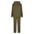thumbnail image 4 of aohooy Hoodie and Sweatpants Set for Women Hoodie Sweatsuit 2025 Solid Baggy Spring Workout Sets Sweatshirts & Jogger Sweatpants Track Suits Army Green,XL, 4 of 7