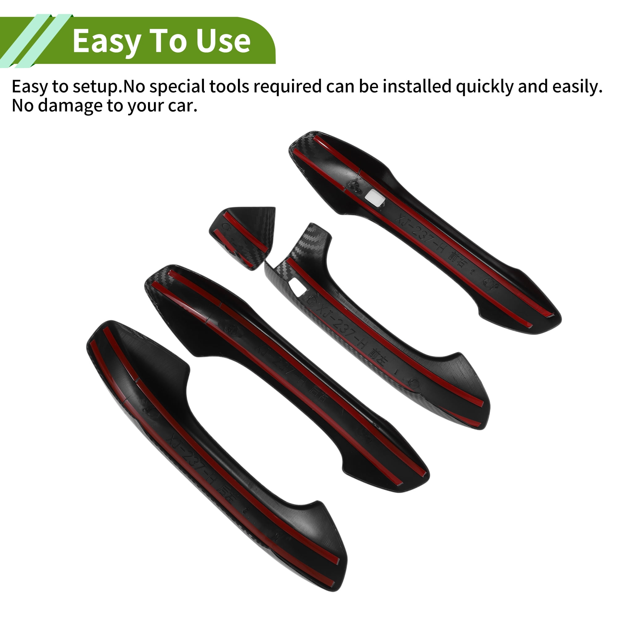 Unique Bargains Door Handle Cover Black for Kia K5 LX LXS GT-Line EX GT 2020-2025