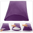 thumbnail image 5 of Unique Bargains 2 Pack 300TC Cotton Solid Pillowcases, 20" x 26", Purple, 5 of 7