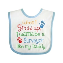 Inktastic Surveyor Like Daddy Boys or Girls Baby Bib