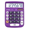 thumbnail image 1 of CATIGA Desktop Calculator 8 Digit with Solar Power and LCD Display, or Home, Office, School, Class and Business, 4 Function Small Basic, 1 of 4