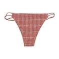 thumbnail image 2 of Tavik Womens Asher Knot Side Straps Bikini Swim Bottom, Red, Medium, 2 of 2