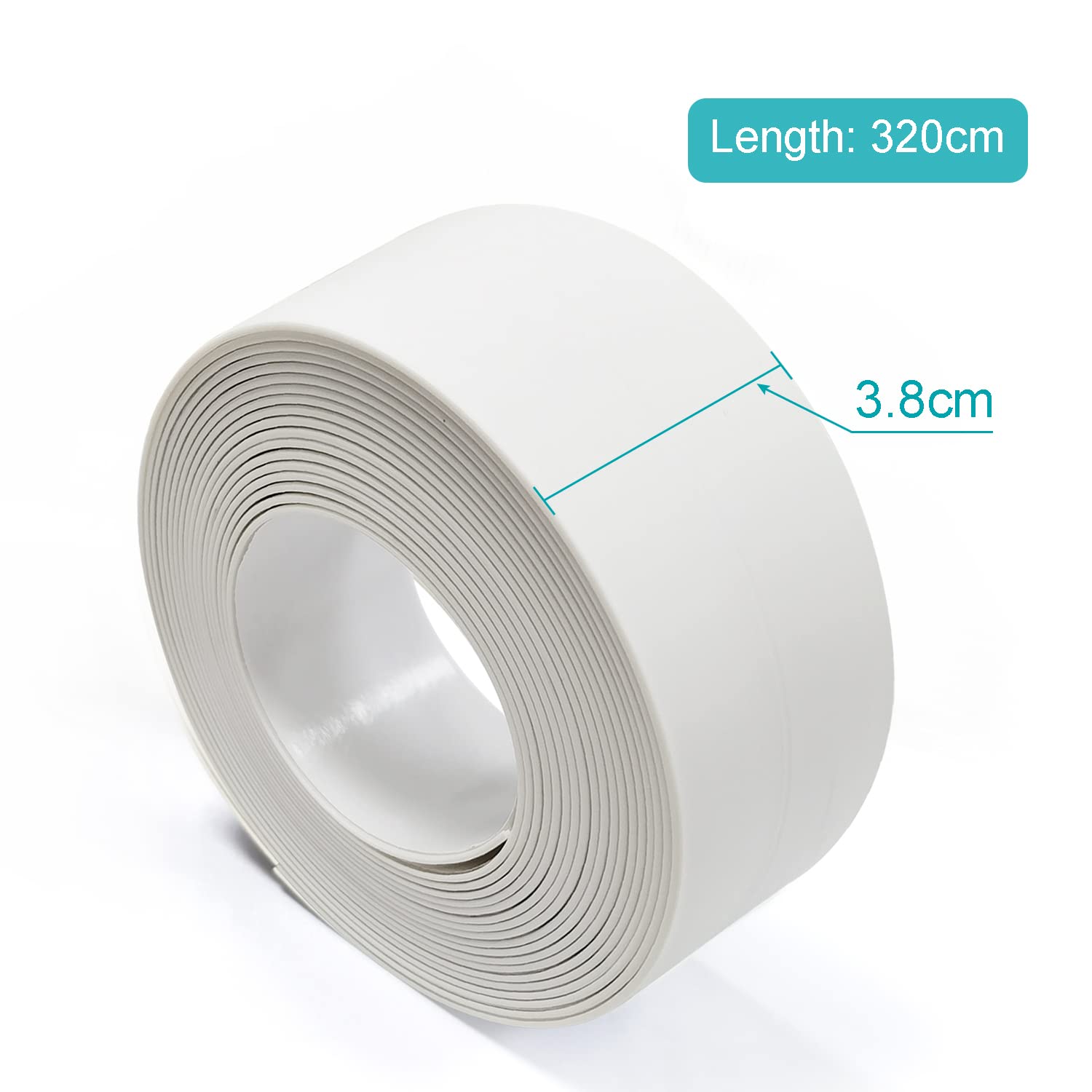 Caulk Tape, PVC Self Adhesive Bathtub and Sealant Tape, Suitable for ...