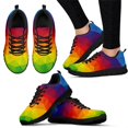 thumbnail image 1 of Vibrant Rainbow Spectrum Triangle Geometric Printed Flats Shoes Woman Spring/Autumn Female Sneakers Breathable Shoes, 1 of 5