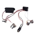 thumbnail image 1 of Yuarrent 1 Juego de ecualizador de 2 bandas, circuito de preamplificador EQ, línea de amplificación portátil, cinco potenciómetros Accesorios para instrumentos musicales, 1 of 6