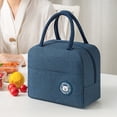 thumbnail image 6 of Grandest Birch Waterproof Lunch Bag Large Capacity Waterproof Fabric Reusable Lunch Box Container Tote Bag for Office, 6 of 7