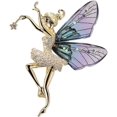 thumbnail image 1 of (Elf) Crystal and Rhinestone Fairy Brooch - Christmas, Birthdays, Mother's Day, 1 of 4
