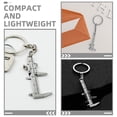 thumbnail image 6 of FRCOLOR  3 Pcs Key Chain Vernier Caliper Tiny Keychain Portable Silver, 6 of 7
