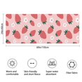 thumbnail image 3 of Strawberry Plants Fruit Flowe Bathroom Rugs Mat,Non Slip Microfiber Bathroom Rug,Rubber Backing,Soft Bathroom Mats for Bathroom Floor,Tub and Shower,60x24in(150x60cm), 3 of 5