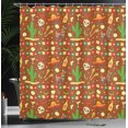 thumbnail image 3 of Ambesonne Fiesta Party Shower Curtain, Holiday Mexico Art, 69"Wx84"L, Redwood Fern Green, 3 of 4