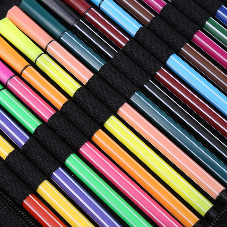 Fabric Art Color Pen Bag Pencil Case 3 Layer Waterproof Handbag Storage  Pocket for Stationery School Travel Pouch F7248 - AliExpress