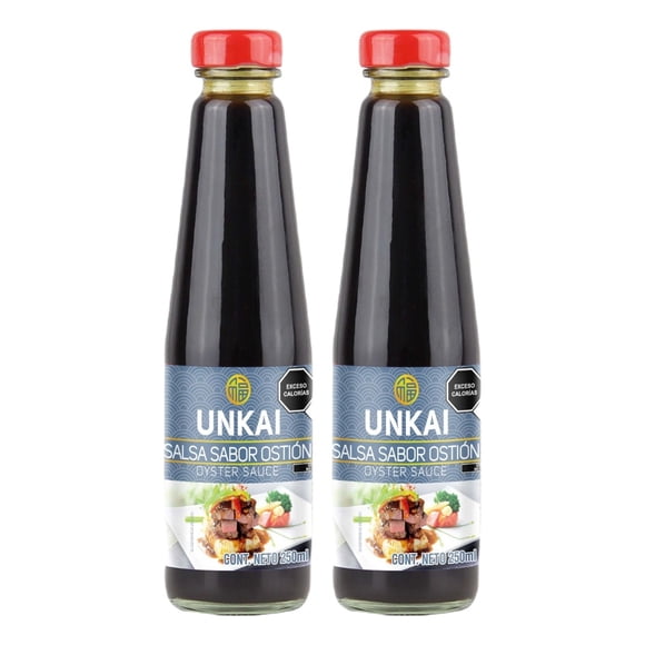 Unkai Salsa Sabor Ostión 250 Ml 2 Piezas