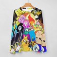 thumbnail image 5 of Adventure Time Women's Pajama Top 3D Digital Print Sleepwear Trendy Crewneck Pullovers Long Sleeve Shirts L, 5 of 8