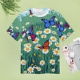 thumbnail image 5 of Daisy T-Shirts Casual T-Shirt Short Sleeve Women Trendy Tshirt Beach Custom Tops, 5 of 5