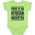 thumbnail image 3 of Inktastic Black History Proud African Ancestry Boys or Girls Baby Bodysuit, 3 of 5