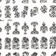 thumbnail image 3 of 108pcs 3D Silver Flower Nail Art Stickers Decals Stamping DIY Decoration Tools (Black), 3 of 3