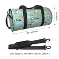 thumbnail image 3 of Bingfone Cute Dogs Corgi Print Gym Duffle Backpack for Men Women,Travel Weekender Carry-On Bags with Detachable Back Pack Straps for Traveling Overnight Climb Sports, 3 of 7