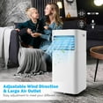thumbnail image 6 of Giantex 8000 BTU (5000 BTU DOE) 230 Sq Ft Portable Air Conditioner, Black, 6 of 8