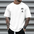 thumbnail image 5 of Men's Summer Shirt 2024 Short Sleeved Coconut Tree Print Men's T Shirt Mens Graphic T Shirts Men T Shirts Graphic Tall Size T Shirts for Men Tee Shirts for Men Pack T Shirts for Men 6xl T Shirts for, 5 of 5