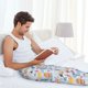 thumbnail image 5 of Balery Cute Shark Pantalones de pijama para hombre, pijama ultraligero, pantalón de descanso-Large, 5 of 6