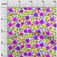 thumbnail image 1 of oneOone Rayon Off White Fabric Leaves & Flower Sewing Material Print Fabric By The Yard 56 Inch Wide, 1 of 6