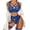 Blue, variant on Tnhcen Lace Lingerie for Women Hollow Bow Sexy Lace Bra Panties Garter Three-Piece Erotic Lingerie Set Lingerie Sets Underwear