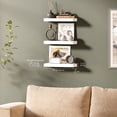 thumbnail image 3 of Ballucci 16" Floating Shelves for Wall, 3-Pack with Invisible Brackets, 6" Deep, White, 3 of 7