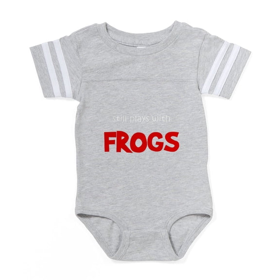 CafePress - FIN Still Plays Frogs - Cute Infant Baby Football Bodysuit