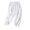 White, variant on fartey Harem Pants for Women Cotton Linen Elastic Waist Pockets Capri Pants Relaxed Breathable Lounge Solid Color Trousers
