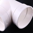 thumbnail image 3 of 110mm 3 Way(90)round Splitter Duct Connector Xd11cm White Abs Plastic, 3 of 5