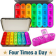 thumbnail image 1 of ComfiTime Organizador de Pastillas Semanal, 4 Veces Al Día, Pastillero de Viaje con Contenedores Diarios AM/PM, Pastillero de 7 Días para Medicamentos y Suplementos, Dispensador de Pastillas, 1 of 11