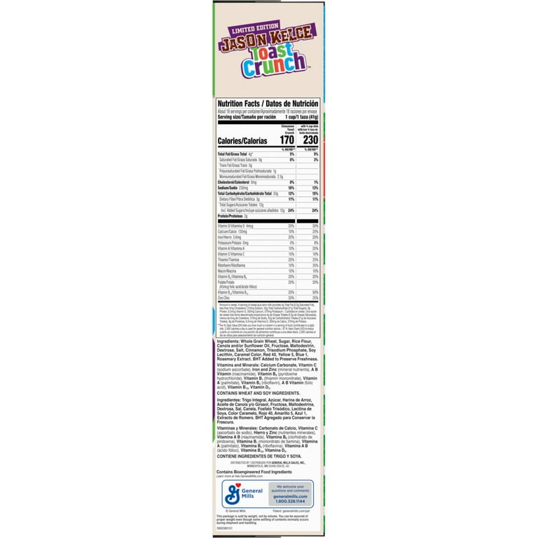 Jason Kelce Toast Crunch Mega Cereal and Mega Bowl, Walmart Online