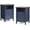 2 pcs, variant on Catrimown Set of 2 Farmhouse Nightstands with Barn Door & Storage Shelf, Rustic Side End Table, Multifunctional Bedside Cabinet for Bedroom and Living Room, Navy Blue