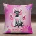 thumbnail image 2 of Faith Love Hope Great Dane Breast Cancer Awareness Survivor Pillowcase Double Sided Danes Dog Lover Gifts Pillow Case Covers - 02017, 2 of 3