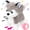 Husky, variant on JEWLALO Walking Easter Bunny Plush, Interactive Electronic Pet Bunny Toy, Remote Control Leash Animated Puppy Nodding Barking Wagging Tail Birthday Easter Gifts