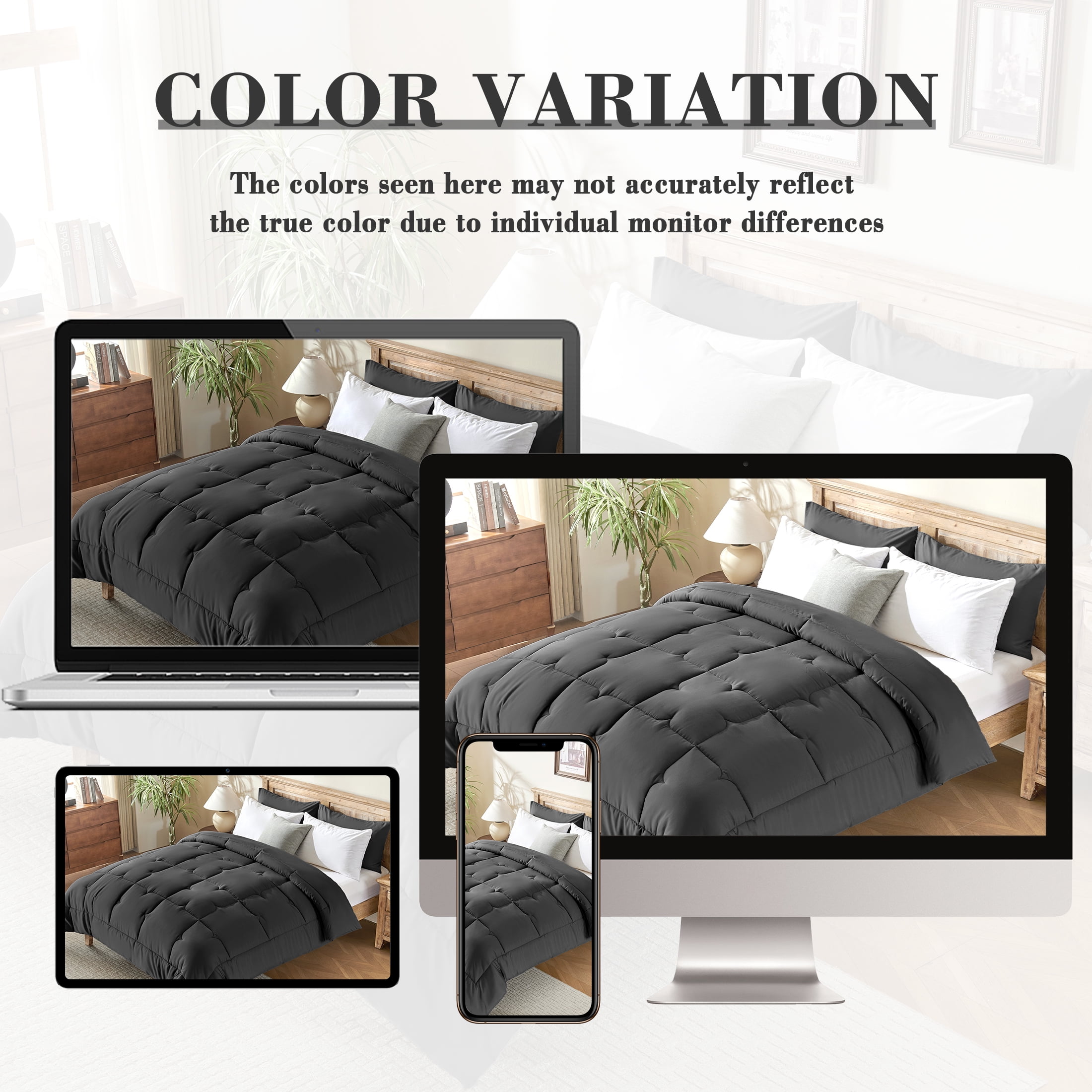 CIVETET 2-Piece Twin/Twin XL Comforter Set - All-Season Down Alternative Bedding Bundle with Pillow Sham, Premium Soft Bedding Set Machine Washable