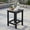 Black, variant on YYAo Small Single Table, Waterproof Outside Table, Modern End Tables, 14 Inch Square Weather-Resistant Adirondack Side Table-White
