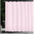 thumbnail image 4 of Ambesonne Polka Dots Shower Curtain, Vintage Nursey, 69"Wx70"L, White and Pink, 4 of 5
