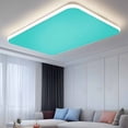 thumbnail image 2 of Turquoise Magnetic Fluorescent Light Covers for Ceiling Lights 2 x 4 Feet, Modern Pure Turquoise Office Classroom Kitchen Drop Ceiling Light Covers Lighting Filters Shade Panel 1 Pack, 2 of 9