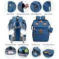 thumbnail image 3 of Diaper Bag Backpack, Large Baby Diaper Bags for Boys Girls, Baby Bag with USB Charging Port, Multifunction Waterproof Travel Back Pack for Moms Dads, Blue, 3 of 14