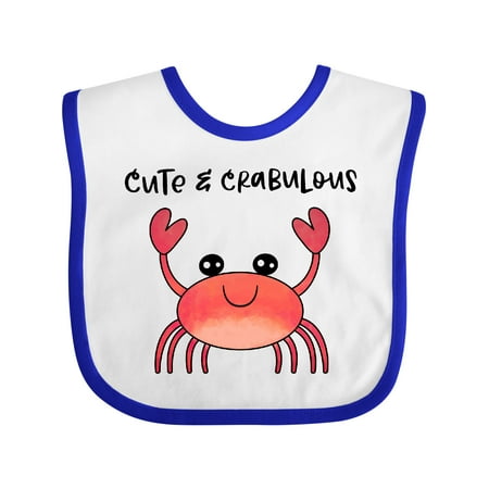 

Inktastic Cute and Crabulous Funny Crab Gift Baby Boy or Baby Girl Bib