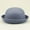 Grey, variant on Adults Solid Hat Roll Up Brim Panama Bowler Hat Round Bowler A Hat (Coffee One Size)